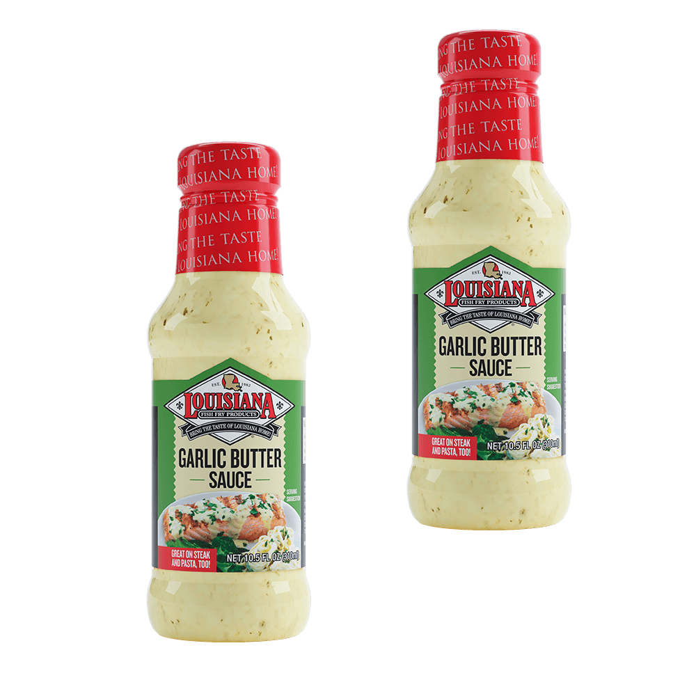 Louisiana Fish Fry Garlic Butter Sauce 10.5 oz Pack of 2