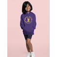 thumbnail image 2 of Bunny With Floral Wreath Hoodie Juniors -Image by Shutterstock,  x-Large, 2 of 4