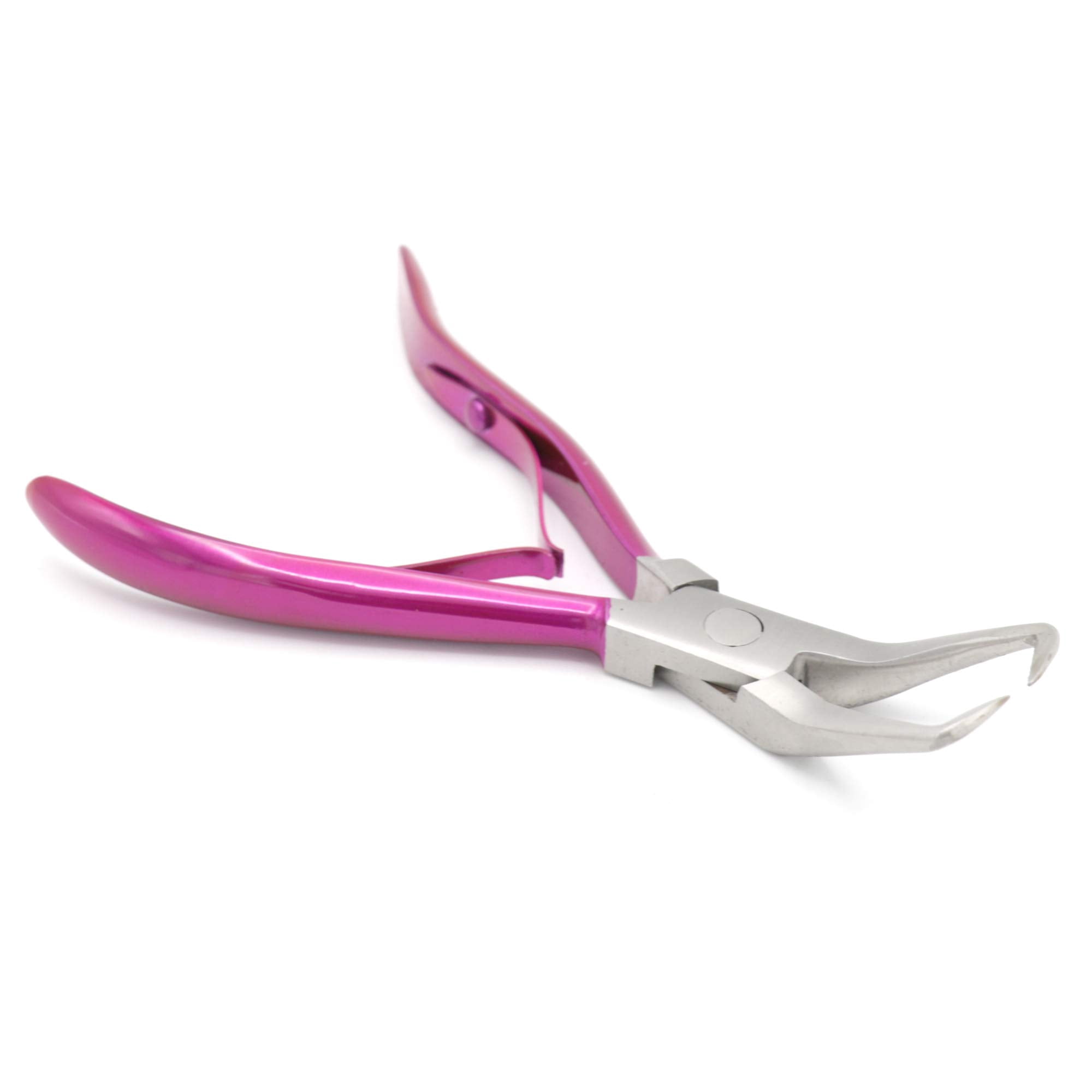Professional Hair Extension & Beading Tool Kit Plier Set for beads (4 Piece) Micro Ring (Shocking Pink)…