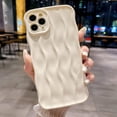 thumbnail image 5 of Water Ripple Pattern Case for iPhone 11 Pro Max Soft TPU Shockproof Camera Protective Back Cover for Women Girl Curly Wave Frame Phone Case for iPhone 11 Pro Max 6.5 Inch Silver, 5 of 12