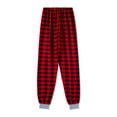 thumbnail image 6 of GRNSHTS Family Christmas Matching Outfits Clothes Set Truck Merry Christmas Tops Vintage Plaid Long Pants Sleepwear (Men/3XL), 6 of 9