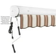 thumbnail image 3 of Awntech Full Cassette Left Motorized Patio Retractable Awning, Brown/Tan/Terracotta, 3 of 7