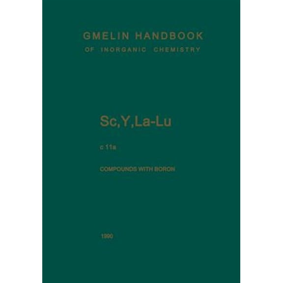 Pre-Owned Sc, Y, La-Lu. Rare Earth Elements: Compounds with Boron, (Paperback)