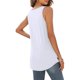 thumbnail image 4 of Camiseta sin mangas para mujer, túnica plisada para mujer, túnica sin mangas con cuello redondo, túnica sin mangas básica para mujer, solución innovadora, 4 of 7