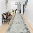 thumbnail image 1 of Alfombra Morebes, 76 x 305 cm, vintage, antideslizante, gris, 1 of 7