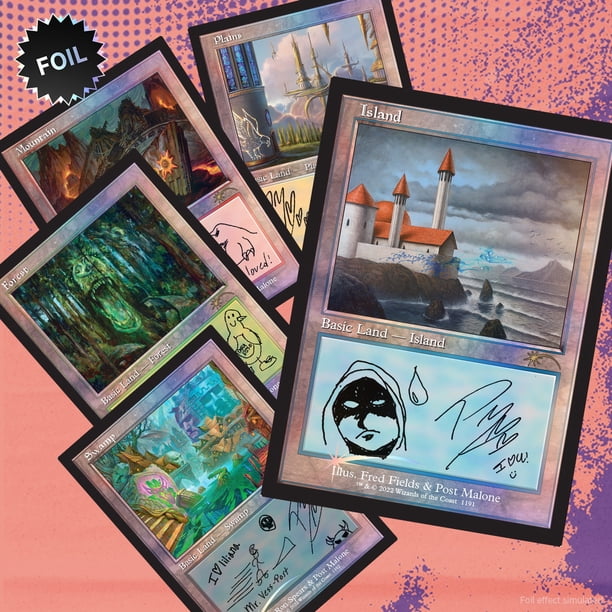 Secret Lair: Post Malone: The Lands Foil Edition Secret Lair: Post Malone: The Lands Foil Edition