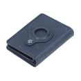 thumbnail image 4 of Tarjetero delgado de aleación de aluminio PU multifuncional para tarjetas de crédito (azul), 4 of 14