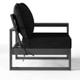 thumbnail image 4 of WestinTrends Montara Outdoor Patio HDPE Right Arm Facing Sectional Corner Chair with Patio Cushions, Gray/Black, 4 of 15