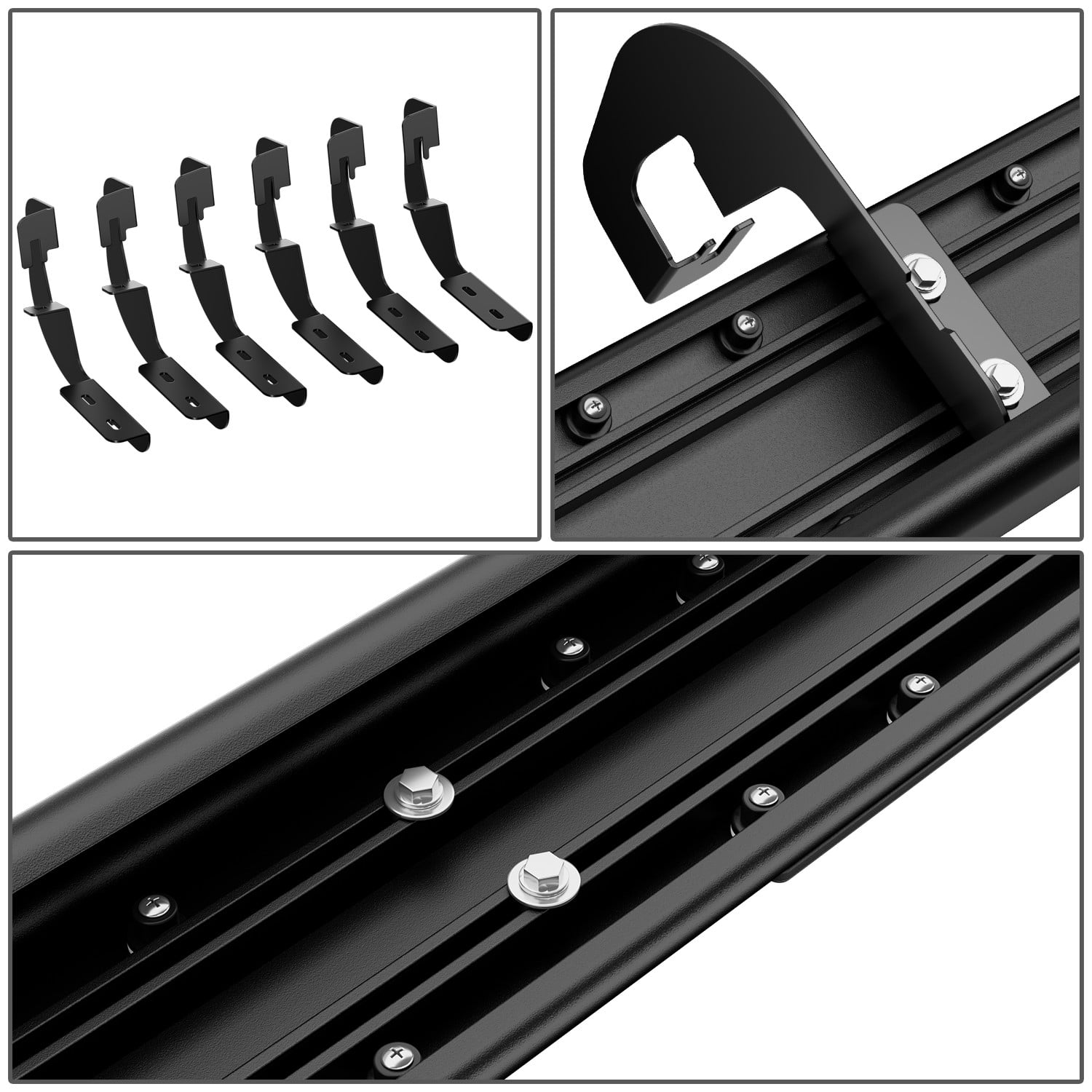 DNA Motoring for 07-19 Chevy Silverado GMC Sierra 1500 2500HD 3500HD Extended Cab 6" Side Step Nerf Bars Running Boards