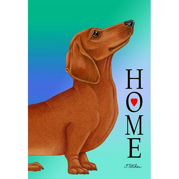 Dachshund Red - Best of Breed Home Design House Flag