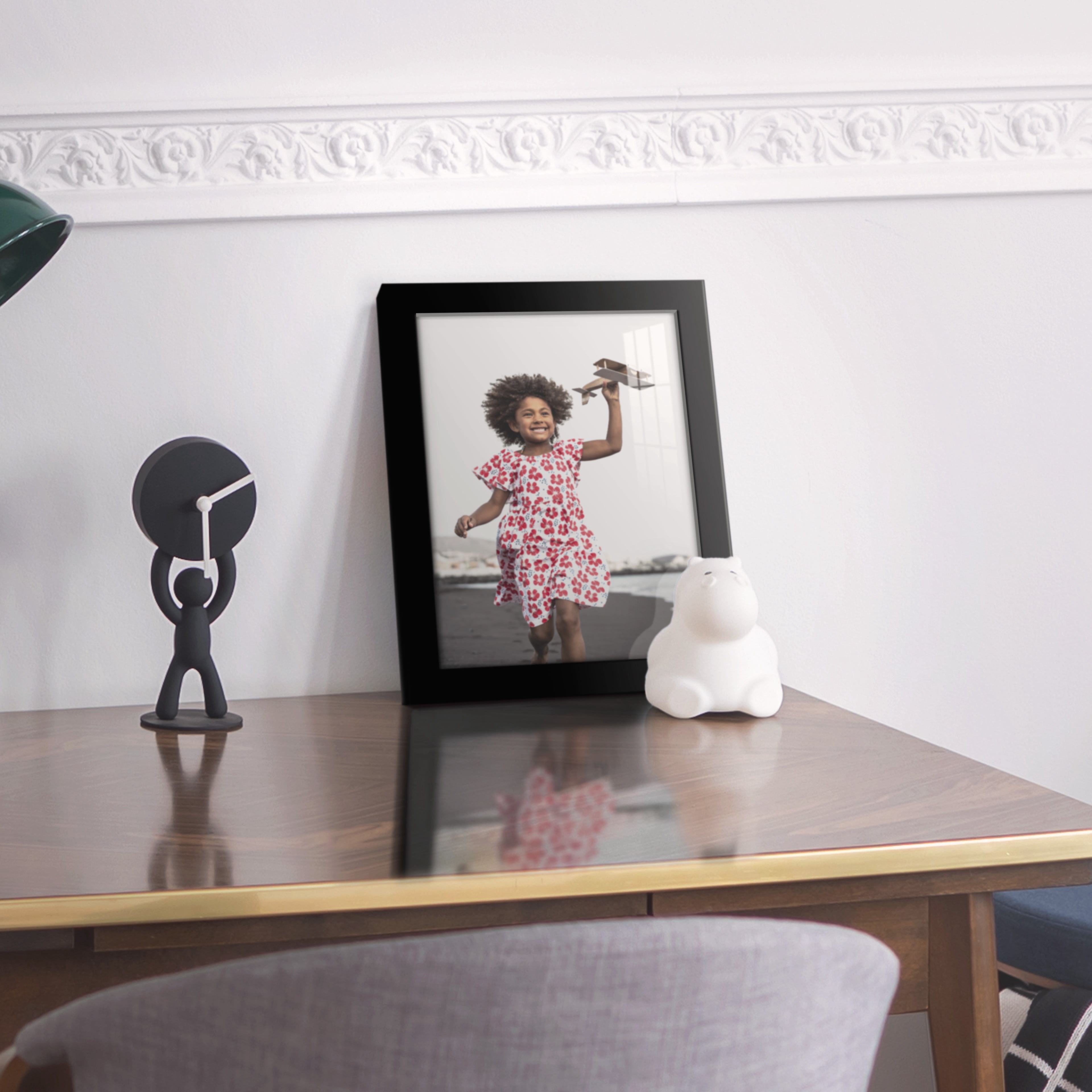 Modern Real Wood 8x10 inch Picture Frame in Black