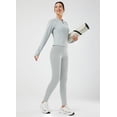 thumbnail image 3 of BALEAF Leggings térmicos cálidos con forro polar para mujer, pantalones de yoga de talle alto, clima frío con bolsillos, 3 of 3