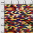 thumbnail image 1 of oneOone Cotton Poplin Candy Red Fabric Chevron Ikat Sewing Craft Projects Fabric Prints By Yard 42 Inch Wide, 1 of 4
