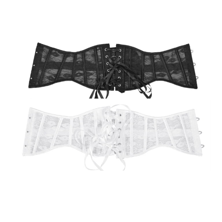 WMTBSRSW Jacquard Corset Belt for Women Underbust Boned Lace  display picture 2