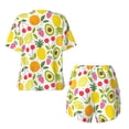 thumbnail image 5 of Picia Avocado And Pineapple Pajamas Sets for Women Soft Short-Sleeved Pjs with Lounge Shorts Two Piece Sleepwear-Small, 5 of 9