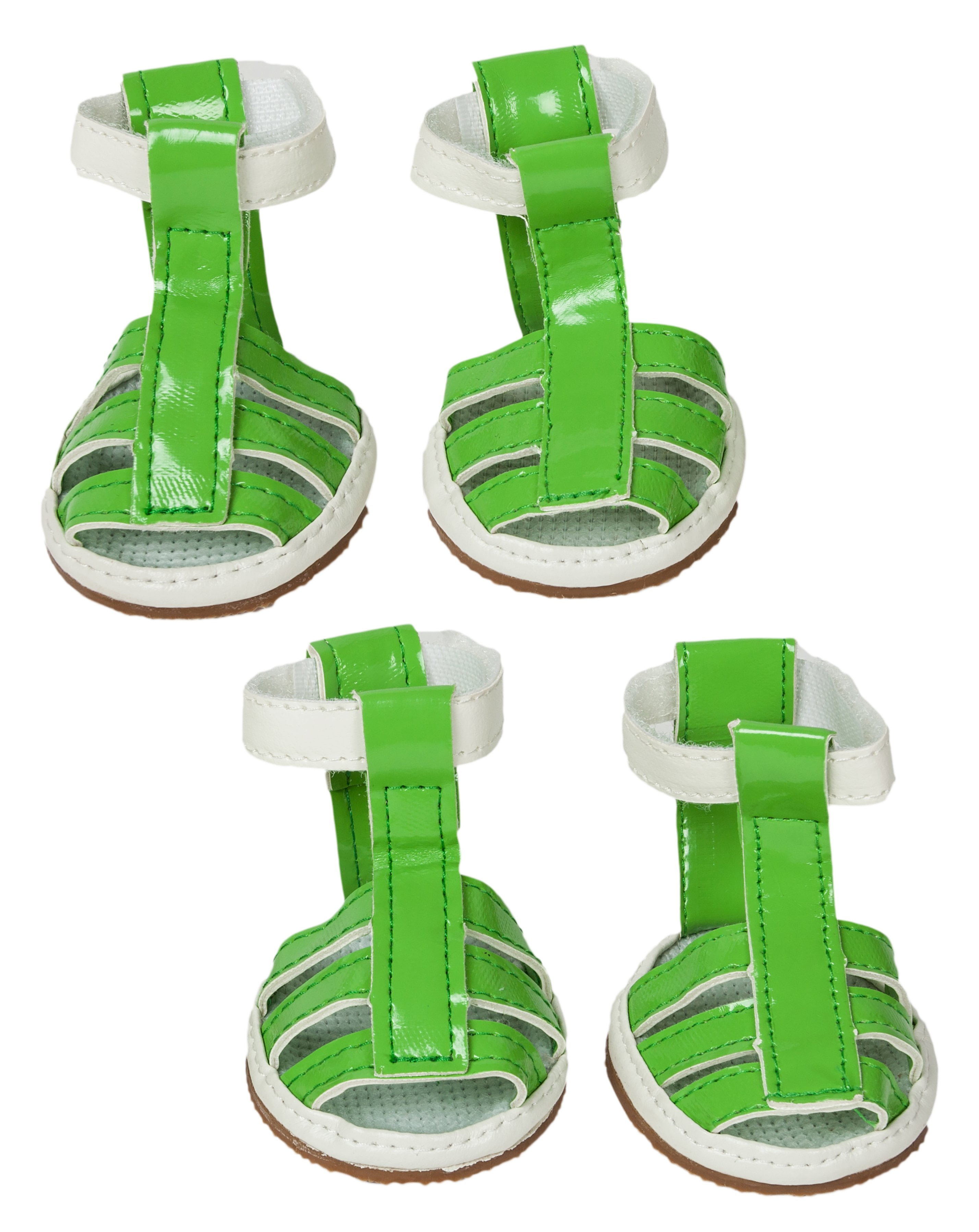 Buckle-Supportive Pvc Waterproof Pet Sandals Shoes - Set Of 4 - Walmart ...