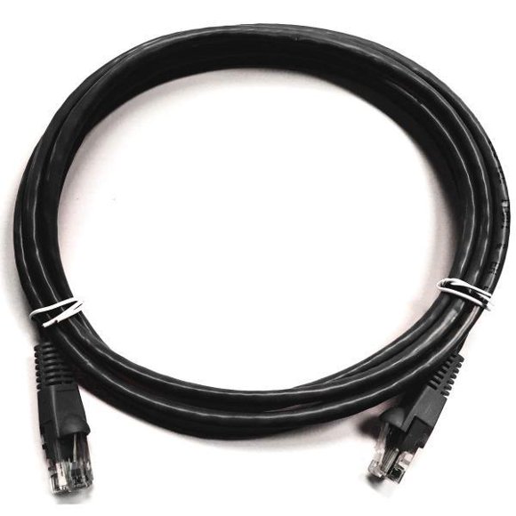 SyncWire Cat6 Câble Réseau Ethernet Cuivre Nu 24 AWG FT4 UTP ETL cUL 2ft Noir