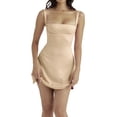 thumbnail image 4 of Women Summer Sexy Mini Dress Y2K Spaghetti Strap Bodycon Dress Low Cut Backless Party Going Out Dresses Clubwear, 4 of 6