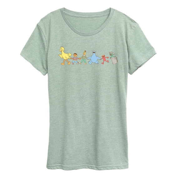 Sesame Street - SS Group Muted - Women's Short Sleeve Graphic T-Shirt