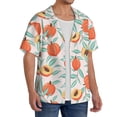 thumbnail image 2 of Fotbe Peach Camisa Estampada de Manga Corta para Hombre, Casual de Verano, Estilo Playero, Sin Arrugas-Medium, 2 of 5
