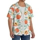 thumbnail image 2 of Fotbe Peach Camisa Estampada de Manga Corta para Hombre, Casual de Verano, Estilo Playero, Sin Arrugas-Medium, 2 of 5