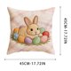 thumbnail image 3 of Fundas de almohada de Pascua | Fundas decorativas para cojines de sofá y cama | Fundas cuadradas de 45 x 45 cm | Decoración para el hogar: sala de estar, dormitorio, patio | Juego de 1, 3 of 6