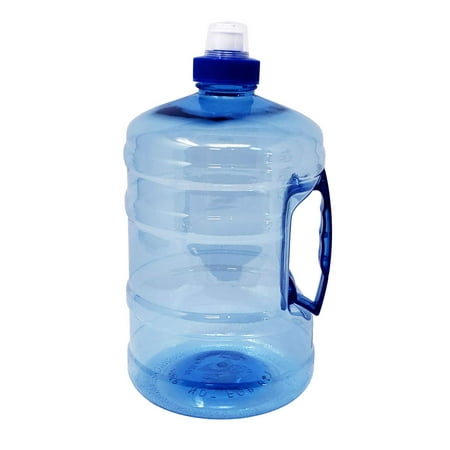 Sports Drinking Water Bottle Jug with Handle ½ Gallon 2.2 Liters 75 oz - Bpa Free Food grade (Best Water Jug For Work)