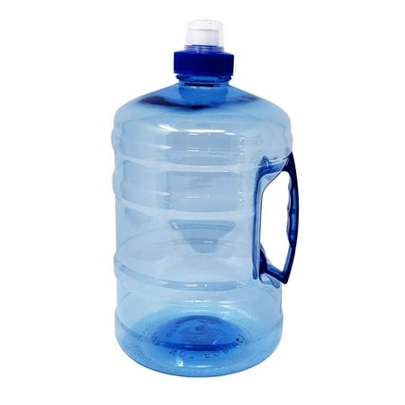 Sports Drinking Water Bottle Jug with Handle ½ Gallon 2.2 Liters 75 oz - Bpa Free Food grade (Best Way To Drink A Gallon Of Water)