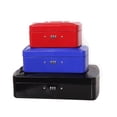 thumbnail image 2 of Practical Mini Petty Cash Money Box Stainless Steel Security Lock Lockable Safe Small Fit For House Decoration 3 Size L/XL/XXL ,Easy Installation, 2 of 7