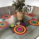 thumbnail image 2 of Decoracion Juego de 6 manteles Individuales Redondos de Palma Natural, 35 cm de diámetro con 6 Posta Vasos, 2 of 3