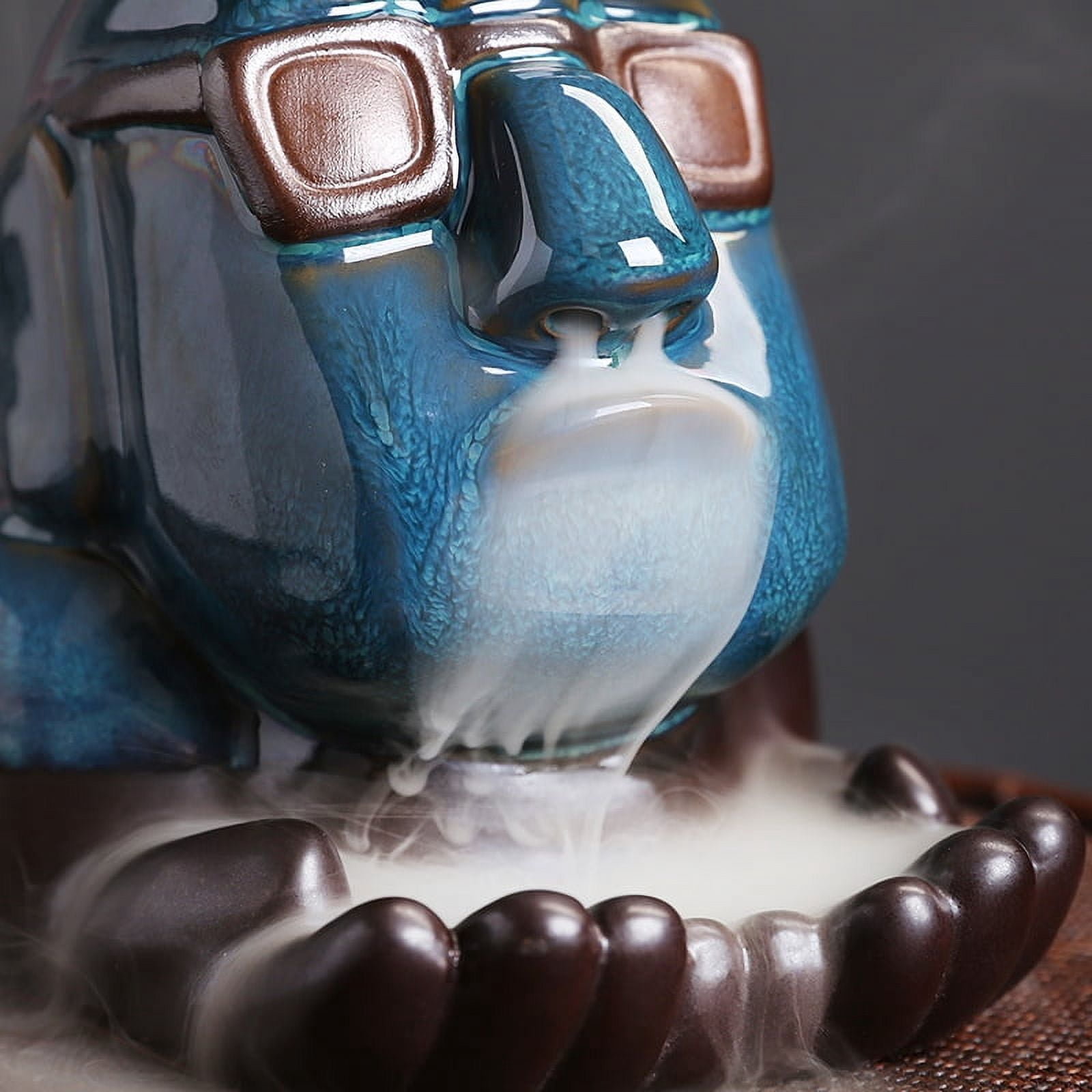 The East Incense Burner, Backflow Incense Burner Incense Holder Ceramic Ornaments Flow Smoke Aromatherapy Burner Zen Decor