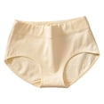 thumbnail image 2 of opolski Women Underpants High Waist Butt-lifted High Elasticity Solid Color Soft Breathable Anti-septic Moisture-wicking Lady Panties Briefs, 2 of 8