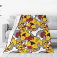 thumbnail image 4 of Salouo Cute Dog Print Bed Blankets,Flannel Blanket Comfortable Air Conditioning Blanket Lightweight Blanket for Sofa Bed Travel & Couch -40"x30", 4 of 8