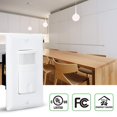 thumbnail image 2 of ECOELER Motion Activated Wall Switch, Neutral Wire Required, Single Pole Sensor Switch for CFL/LED/Incandescent Bulb, Wall Plate Included, Adjustable Timer, 120V/277VAC, 60Hz, 1/6HP, 10Pack, 2 of 4