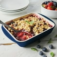 thumbnail image 5 of Tramontina Mae 3-Piece Ceramic Porcelain Baking Pans Set, Cobalt, Non Stick Casserole Dishes for Oven, Rectangular Bakeware for Lasagna, Cakes and Loafs, 5 of 7