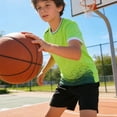 thumbnail image 6 of Adarl Boys Athletic Shorts Set 2 Piece Quick Dry Short Sleeve T-Shirt and Mesh Shorts Soccer Set for Running, Basketball, Football, Tennis, 6 of 8