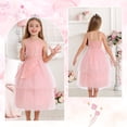 thumbnail image 6 of Marendyee Dress for Girls Pink Tulle and Sequin Dress for Kids Halloween Cosplay Costumes, 6 of 15