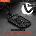 thumbnail image 5 of FaithHeart Knights Templar Seal Necklace for Men Stainless Steel Dog Tag Pendant Christ Fellow-Soldiers Jewelry Gift for Dad Grandpa Fathers Day, 5 of 12