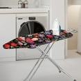 thumbnail image 2 of HELLHERO Ironing Board Cover, Standard Size Heavy Duty Padded Iron Board Covers for Table Top Soft Stain Resistant Covers Elastic Edges Sleeve Ironing Board Mushroom and Floral, 2 of 5