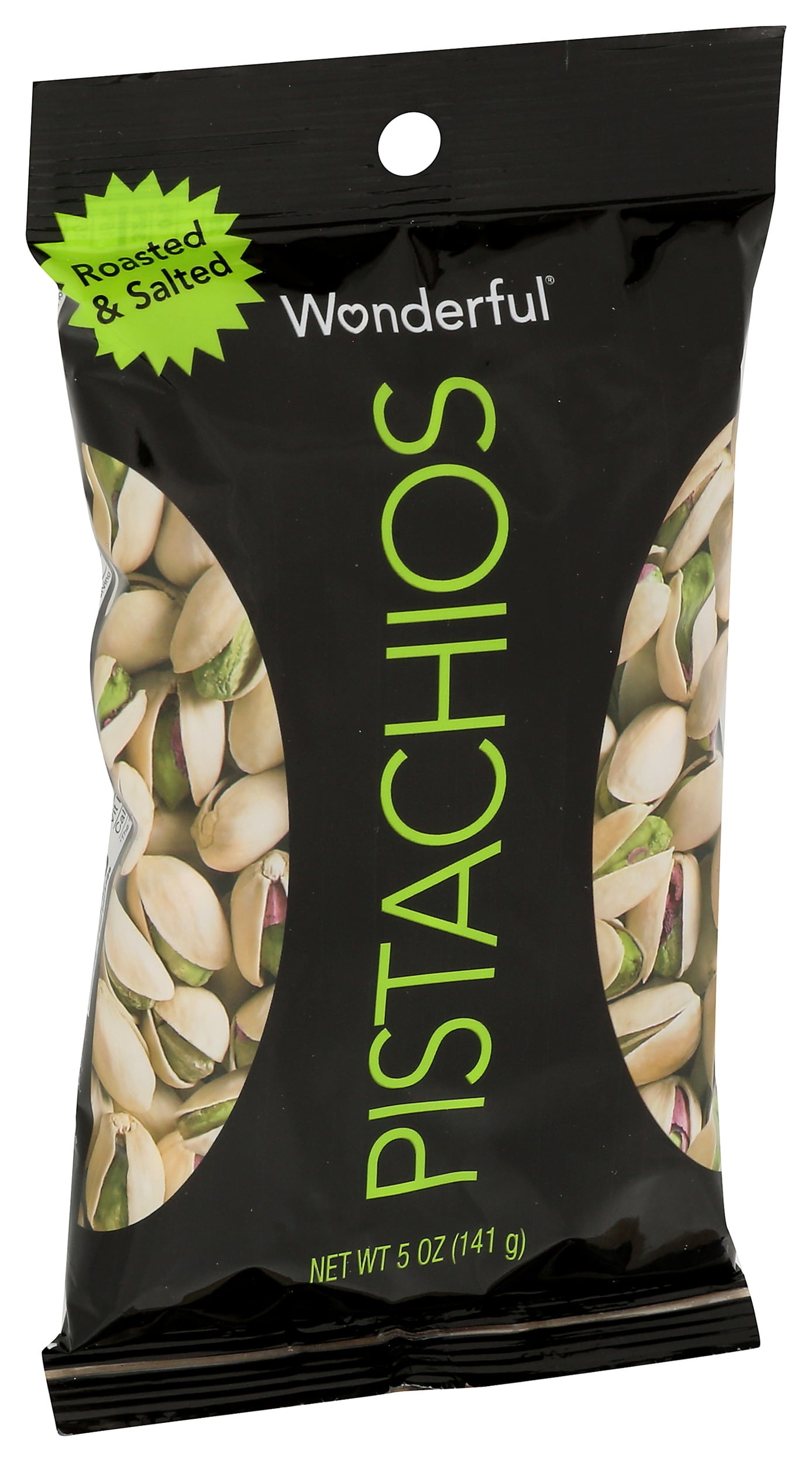 Pack of 24, Wonderful Pistachios Roasted & Salted, 5 oz