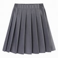thumbnail image 4 of NIEWTR Girls Pleated Tennis Skirts for Girls Athletic Toddler High Waist Activewear Kids Golf Skirts with Pockets(A01-Grey,4-5 Years), 4 of 4