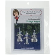 Holiday Beaded Ornament Kit-Vintage Angels Makes 3