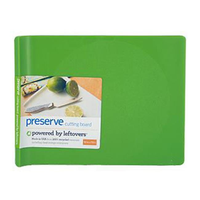 Preserve 1210319 Plastic Cutting Board Green Large 14 in. x 11 in. 14X11 In