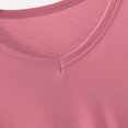 thumbnail image 5 of Fengqque Women's Plus Size Short Sleeve V-neck Modal Loose T-shirt Fashion Casual Solid Color Top Red XXXXL(XXXXL), 5 of 6