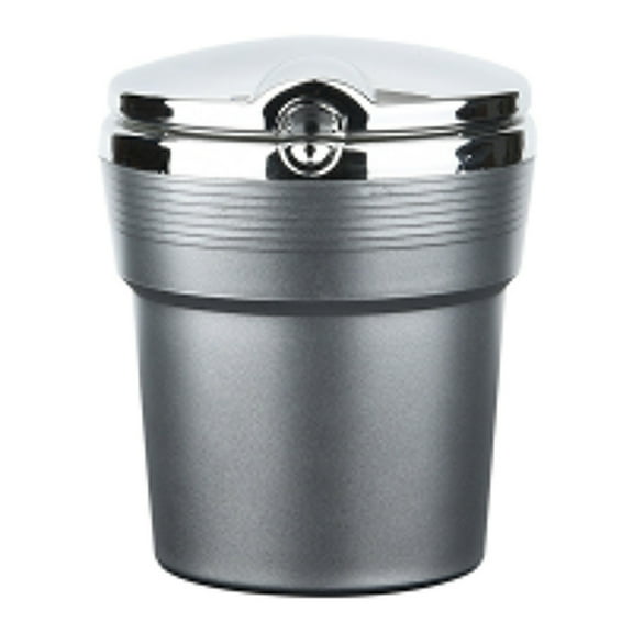 Uanit Car Ashtray Cup Holder Detachable Stainless Car Ashtray with Lid LED Light and Removable Lighter for Most Car Cup Holder Easy Clean up