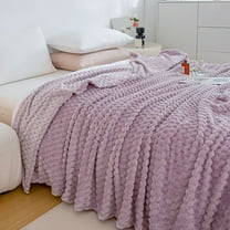 AZXY 50x40 Cooling Blankets,Blankets for Beds,Plush Throw Blanket,Throw Blankets Under $25 for Adults Kids,Small Fleece Soft Fuzzy Blanket Purple