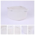 thumbnail image 3 of Unique Bargains 1 Pack Woven Storage Basket Bin with Handle for Clothes, Shoes White S, 3 of 6