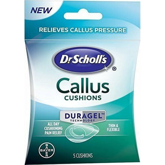 Dr Scholl's Duragel Callus Cushions Thin and Flexible All Day Cushioning Pain Relief 5 ct