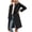 Black, variant on Clearance Fall Winter Pea Coat Women's Basic Essential Double Breasted Mid-Long Wool Blend Elegant Overcoat