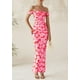 thumbnail image 5 of Vestido largo PRETTYGARDEN para mujer, ajustado fruncido, rosa, Daisy XL, 5 of 9